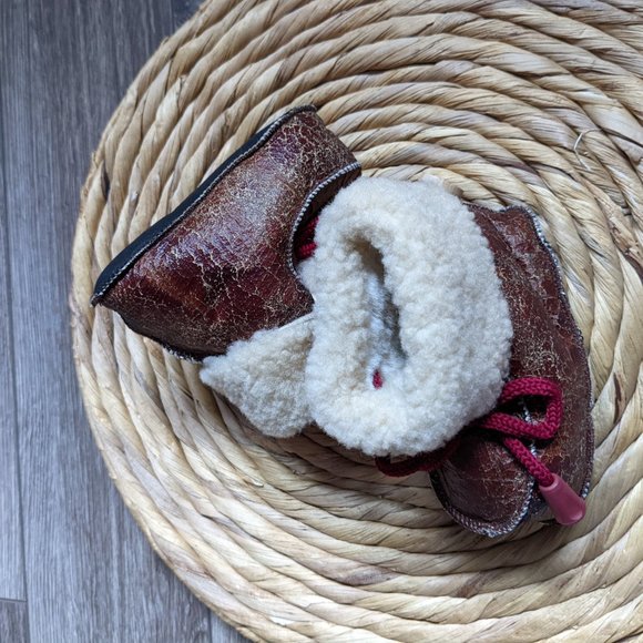 NWOT Baby (12M*) - Handmade Distressed Booties - Picture 5 of 8